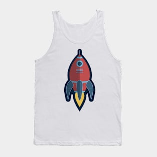 Rocketship to the moon Tank Top